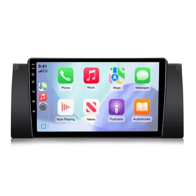 Zdjęcie produktu dla 9" 128GB CarPlay Radio samochodowe Android do BMW X5 E53 (1999–2006) GPS Bluetooth DAB+ DSP Android Auto WiFi