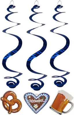 Produktbild von 6x Spiralgirlanden "" aus Papier 70cm