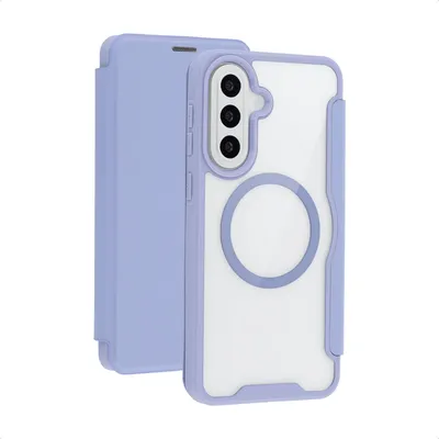 Produktbild von imoshion Transparentes Bookcase mit MagSafe für das Samsung Galaxy A57 (5G) – Lila