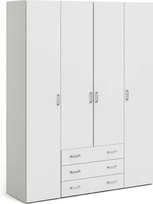 Immagine prodotto di Dmora Guardaroba Grande Amoruccio 49.5x200.4h cm Bianco, Appendiabiti 4 Ante