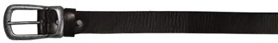 Produktbild von Ledergürtel, braun, 4 cm breit, mit Metallschließe - 100