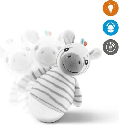 Obrázek produktu pro ZAZU - Noční svítilna - Zack Zebra - bílá