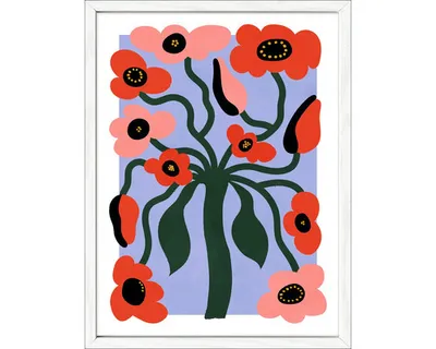Produktbild von Gerahmtes Bild Painted Correopsis 33x43 cm