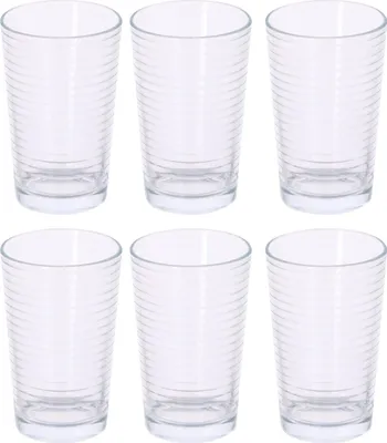 Produktbild von alpina Wassergläser Trinkgläser Set - Gläser Set 6 Teilig - Transparent Spülmaschinenfest - 220 ml