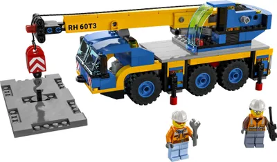 Zdjęcie produktu dla LEGO 60324 City dźwig terenowy, dźwig samojezdny, ciężarówka, zabawka dla dzieci dla chłopców i dziewczynek w wieku od 7 lat, zestaw do budowania pojazdów budowlanych