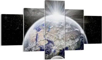 Produktbild von Bild auf Leinwand - Leinwandbild - Astronomie galaxie abstraktion - 125x70cm - Wand Bild - Wanddeko - Leinwanddruck - Bilder - Kunstdruck - Wanddekoration - Leinwand bilder - Wandkunst - EA125x70-2328