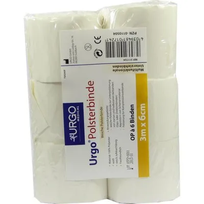 Zdjęcie produktu dla Urgo bandaż wyściełany 6 cmx3 m 6 szt