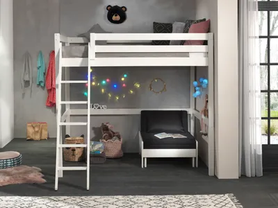Produktbild von Vipack Hochbett mit Liegefläche 140 x 200 cm inkl. Sesselbett