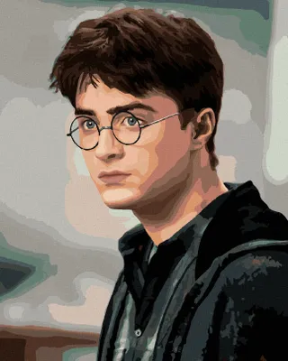 Image de Zuty - Peinture par numéros - PORTRAIT DE HARRY POTTER, 40 x 50 cm, sans cadre et sans toile tendue