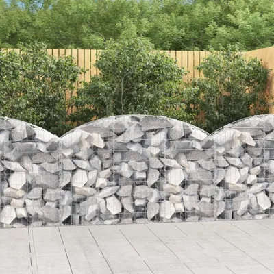Produktbild von "Spring Sale"Gabionen/Gabione - Moderne und langlebige - Gabionenkörbe mit Hochbogen 150x30x80/100cm Verzinktes Eisen NEU143001 - Beete