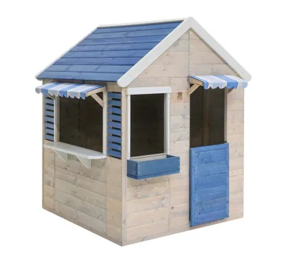 Produktbild von Wendi Toys Holz Spielhaus Delfin Natur 120x120x155 cm