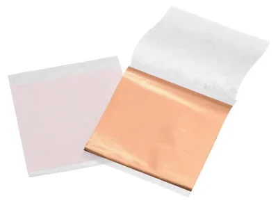 Folienblätter 100 Stück, 8,9 x 8,9 cm, Roségold