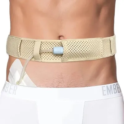 Produktbild von Peritonealdialysegürtel, Abdominaldialysegürtel, Abdominalbinde, postoperativer Abdominalstützgürtel, atmungsaktiv, verstellbar, und Patientenkatheter-Schutzstützgürtel (Dreierpackung, L)