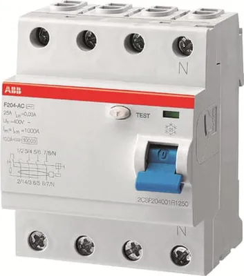 Zdjęcie produktu dla ABB STOTZ-KONTAKT ABB 2CSF204201R3400 Stromunterbrecher Residual-current device (2CSF204201R3400)