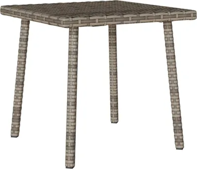 Produktbild von "Sale 2026" Garten-Couchtisch - Gartentisch Modernes Design - Esstisch - Rechteckig Grau 40x40x37 cm Poly Rattan - Cloris DesignMöbel 5929280