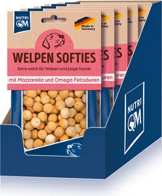 Produktbild von NutriQM Welpen Softis Mozarella 5 x 150g