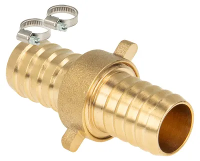 Produktbild von tecuro 3/3 Schlauchverschraubung 3/4 Zoll flachdichtend x Tülle Ø 20 mm, inkl. 2 Schellen W1 16-27 mm