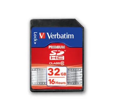 Produktbild von Verbatim 43963 SDHC Class 10 SDHC Speicherkarte, 32 GB, Class 10