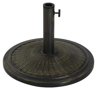 Obrázek produktu pro Stojan na slunečník – podstavec – 13 kg – pro slunečníkové tyče 35/38/48 mm – Ø48 x 34 cm – zahrada/terasa