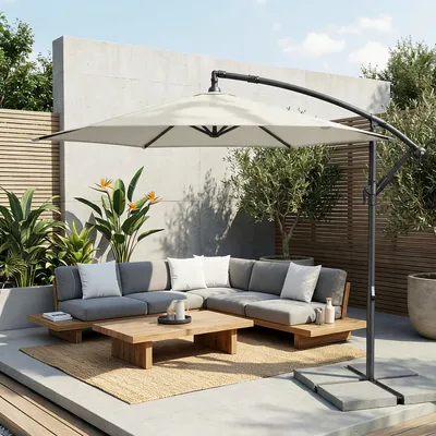 Produktbild von SONGMICS Sonnenschirm Ø 300 cm Sonnenschutz UPF 50+