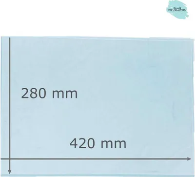 Produktbild von Glasplatte | Glasregal | Glasscheibe - satiniertes Glas - 8 mm Stärke - (228,60 EUR / qm - Mindestbfl. 0,25 qm - Kantenb 5,35 EUR / lfm.) - Viele Maße lieferbar! - 420 mm x 280 mm