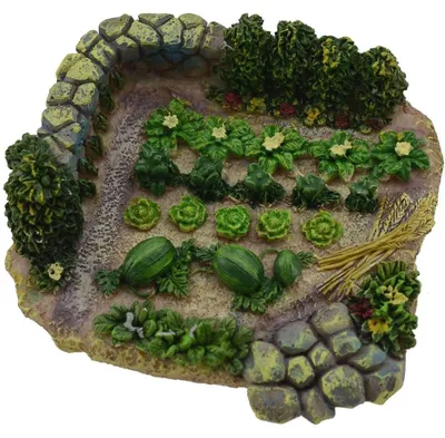 Productafbeelding van Groentetuin - 10 x 9,5 x 3 cm - Kunsthars - Accessoire voor kerststal