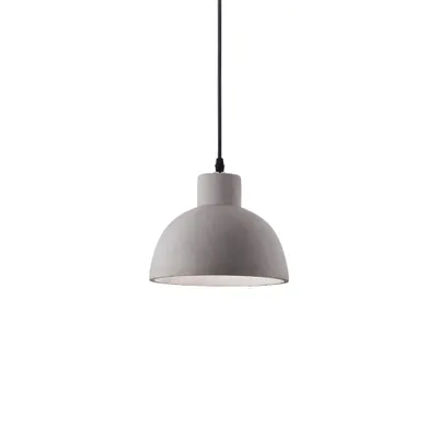 Produktbild von Aufhängung Industrial-Minimal Oil-5 Metall Zement Grau 1 Licht E27