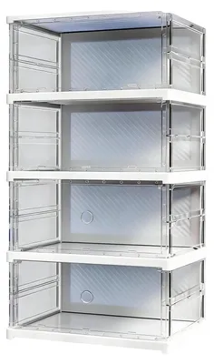 Produktbild von Stapelbare, faltbare Schuhaufbewahrungsboxen