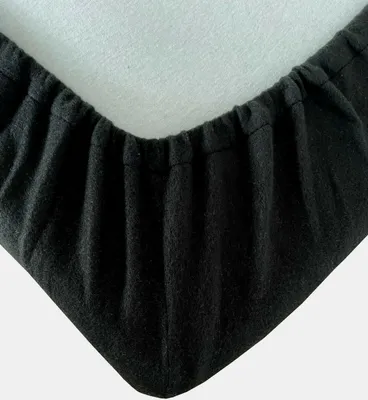Produktbild von Warme Winter Fleece Spannbettlaken Spannlaken Spannbettuch Flausch Thermofleece, Größe:140 x 200 cm -160 x 200 cm, Farbe:Schwarz