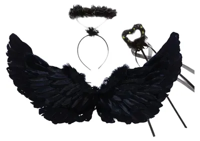 Produktbild von Engelsflügel für Kinder Mädchen Federengelsflügel Kostüm mit Stirnband Zauberstab Halloween Cosplay Party Verkleidungsaccessoires