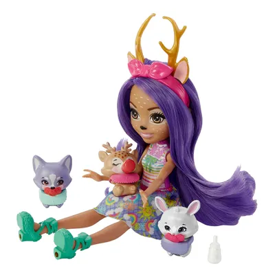 Obrázok produktu pre Enchantimals Baby Best Friends HLK84, Modelka, Žena, 4 rok / roky, Chlapec / dievča, 51 mm, Viacfarebný