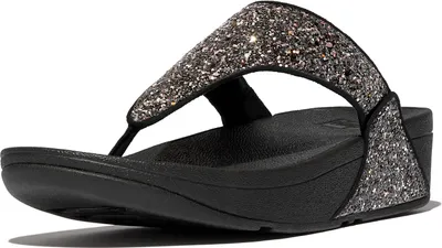 Produktbild von FITFLOP FitFlop Lulu Multi-Tonal Glitter Toe-Post Sandals SCHWARZ 37