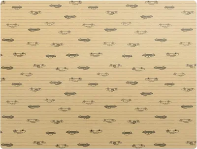 Produktbild von Flugzeuge Retro-Muster – Bodenschutzmatte – Stuhlunterlage 120x90 cm – Rutschfest – Hartbodenmatte