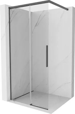Obrázok produktu pre Sprchová stena Mexen Rox Walk-in 75 x 200, priehľadná 8 mm, brúsená v šedej farbe – 8C2-075-003-66-00