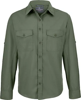 Immagine prodotto di Craghoppers Expert CES001 | Expert Kiwi Camicia a maniche lunghe - Colore: Verde cedro scuro - Taglia: S