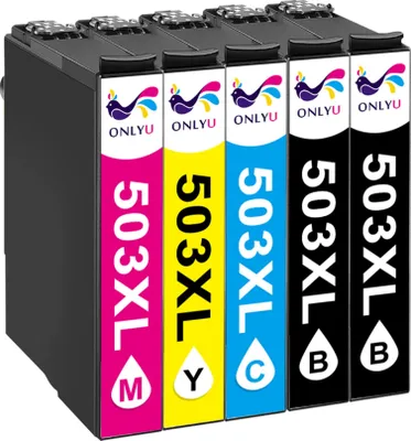 Produktbild von 5PK 503 Druckerpatronen für Epson 503XL Multipack Expression Home XP-5200 XP-5205 Workforce WF-2960DWF WF-2965DWF