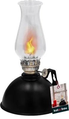 Zdjęcie produktu dla Lampa naftowa, szklana, z regulowanym płomieniem, model MONK, 20 cm, lampa kempingowa, lampa do użytku wewnętrznego