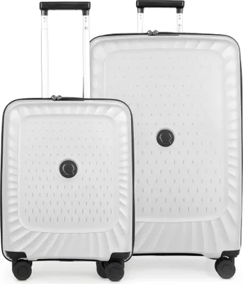 Immagine prodotto di Kotti - Set di valigie 2 pezzi, trolley per bagaglio a mano + valigia grande XL espandibile, guscio rigido robusto, trolley leggeri, set di valigie per check-in aereo e bagaglio a mano, bianco