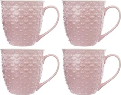 Immagine prodotto di Tazza da caffè Orion | tazza da tè | tazza in Vetroceramica grande con manico HERZENMOTIV rosa 580 ml