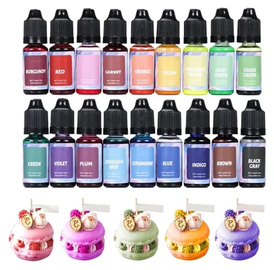 Produktbild von Sojawachs Kerzenfarbe in 18 Farben für DIY