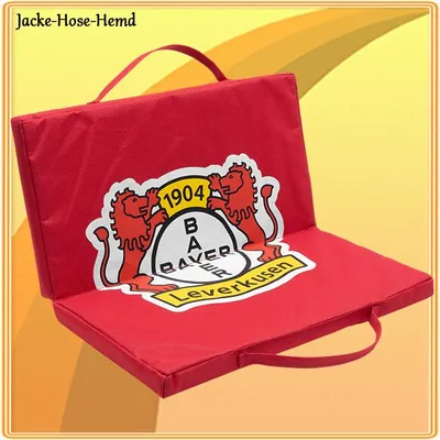 Produktbild von Sitzkissen Klappkissen Kissen Bayer 04 Leverkusen Rot Logo Gr. 33x33x2cm