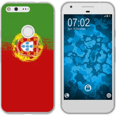 Produktbild von PhoneNatic Case kompatibel mit Google Pixel Silikon-Hülle WM Portugal M8