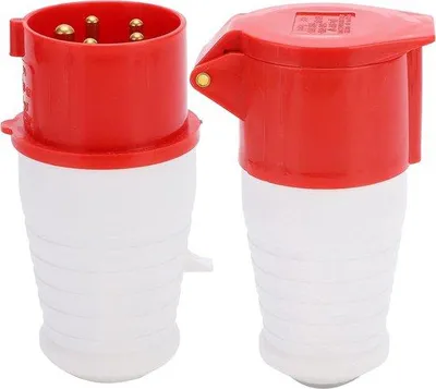Image de Kit d'alimentation triphasée avec connecteur industriel à 5 broches, étanche, 220 V