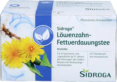 Produktbild von Sidroga Löwenzahn-Fettverdauungstee für den Gallenfluss, 20 St. Filterbeutel