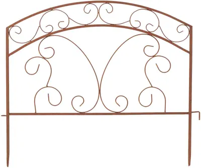 Produktbild von B & S Beetzaun Beeteinfassung Metall 53 cm breit mit geschwungen Bogen