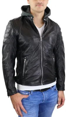Produktbild von Brute Herren Lederjacke – Schwarz / 2XL