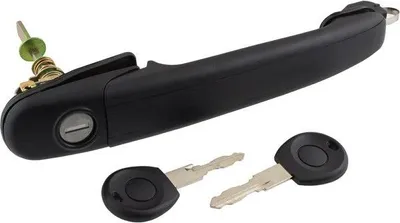 Image de Poignée de porte Serrure (extérieure) + 2x clés / gauche ou droite pour VW Caddy