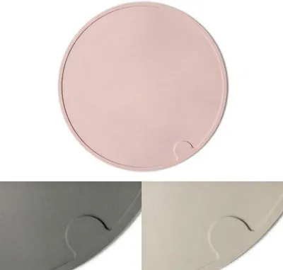 Produktbild von Famanu Futtermatte für Katzen | rutschfeste Silikonmatte für Futter- und Wassernäpfe | rund | rosa