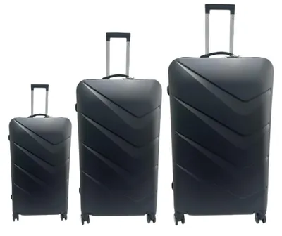 Immagine prodotto di Set di valigie in ABS da 3 pezzi - Set di valigie da viaggio rigide - Trolley rigido - Nuovo
