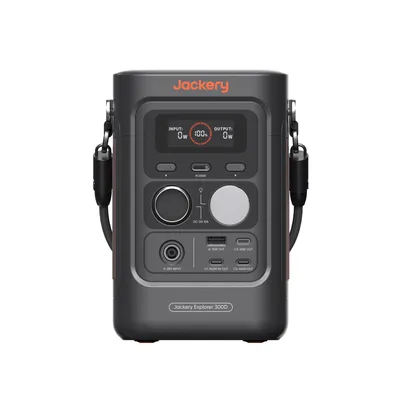 Produktbild von Jackery Explorer 300D Tragbare Powerstation, 288Wh LFP-Batterie, 300W DC Power, USB-C bis 140W, Powerbank für Camping, Reisen & Wohnmobile